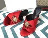 Luxury woman High Heels With Rhinestone Floral Decoration Top Quality Fashion Sandals Pointed Black Red Wedding Party Strap Box 42