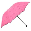 3-składany pyłoszczelny parasolowy parasolowy parasolowy parasol magiczny kwiat kopuły sunscreen przenośne RH1356