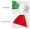 Sublimation Weihnachtsmütze Glitzer Weihnachtsmann Weihnachtsmützen Pailletten Meerjungfrau Dekoration Wärmeübertragung Weihnachtsgeschenke Shinny Holiday Party Supplies