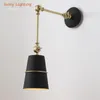 Wall Lamps Pc Show Room Led Mechanical Lamp Black Metal Light Children Kid's Luminaire Nordic Cafe Restaurant Bar Lighting