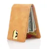 RFID Блокировка Бизнес Держатель Чехол Крышка Кожаный Кожаный Клип SIM Pocket Card Кошелек