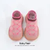 Sandals Baby Shoes Classic Soft Sole Anti Slip Born Boys Первые Уокеры Младенческие Предатели Нескользящие Полосуя Обувь для Девочек