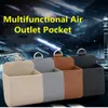 Bilarrangör Outlet Vent Seat Back Tidy Storage Box Coin Bag Case Pocket Hanging Holder Pu Leather Pouch Automobil Accessoriescar