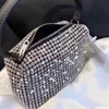 Luxury Bag Women Diamond Hobo-v￤ska handv￤ska Tote Axelkors Kropp Gl￤nsande Rhinestone P￥sar Purv￤skor Koppling 2023