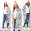 Женщины леопардовый вязаный длинный кардиган с длинным рукавом свитер пальто для женских женщин осень осенью туалетные пальто женщины осень 210527