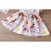 Lente zomer meisjes jurk schattige pop kraag mouwloze cartoons prinses kinderen baby kinderkleding voor meisjes 210625