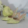 Обувь платья Zapatos de boda con punta en pico y brillantes para mujer calzado tacón alto fino fiesta 220303