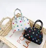 Kids Handbags Korean Fashion Little Girls Princess Purses Gifts Toddler Baby Mini Messenger Bags Classic Printing Children PU Leather Shell Shoulder Bag