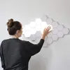 Aanraken gevoelige wandlamp zeshoekige quantum modulaire led nachtlampje zeshoeken creatieve decoratie voor thuis