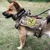 Imbracatura tattica militare per cani Pastore tedesco Gilet per cani con manico Imbracatura in nylon con guinzaglio per cani di piccola taglia Cucciolo 210712