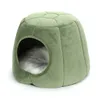 3 Styles Collapsible Cat Bed Pet Winter Plush Cat's House for Indoor Dogs Kennel Mat Small Dog Warm Cave Sleeping Bag Products 210713