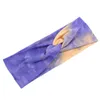 Tie-dye stretch katoen hoofdband voor vrouwen elastische hoofddeksels tulband hoofd sjaal dames bandage hoofd wrap haaraccessoires