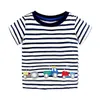 Casual Baby Boys 'Tshirts Toddler Tee Shirt Sommar tecknad Kortärmad pojke T-shirts Barn Topp 100% bomull 18month 2T 3T 4T 5T 6T 210413