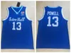 Mens NCAA Seton Hall Myles Powell 13 Faculdade Basquete Jerseys Azul Branco Universidade Costura Camisas S-XXL