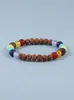 ペンダントネックレスYuokiaa Natural Rudraksha Beads Energy 7 Chakras 108 Mala Necklace Healing Reiki Meditation Balance Bracelet Jew734126