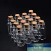 50 pcs 5 ml Petite Bouteille Transparente Vide Transparent Mini Bouteilles En Liège Souhaitant Verre Message Flacon Bocaux Conteneur