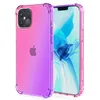 Étuis de téléphone portable pour iPhone 15 Pro Max 14 Plus 13 Mini 12 11 Coussin d'air Dégradé Coloré Transparent Transparent En Caoutchouc Souple TPU Silicone Couverture