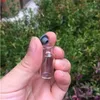16 * 35 * 7mm 2 mm de flacons en verre d'injection transparent avec bouteilles de silicone Boutières bocaux de butyle 100pcsjars