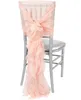 2021 in aandelen Verschillende kleuren Bruiloftstoel Covers Elegante Chiffon Ruches Vintage stoelen Sashes Decoraties Rokken ZJ019