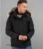 Kanada Puffer Winter Down Man Man Jassen Daunejacke Wyndhams Big Fur Hooded Płaszcz Włochy Arctic Jacket Men's Homme Doudoune Manteau Designer