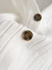 Wiosna Jesień Moda Vintage White V-Neck Pit Paski Z Długim Rękawem Z Długim Rękawem Knitted Cardigan Swetry Kobiety Topy 210508