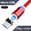 Magnetic Laddning Netto Premium USB-kablar Kabel Typ C Kabel för Samsung Xiaomi Mobiltelefon Laddare Mikromagneter iPhone Nylon Fabric Netting