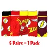 5 paires/paquet chaussettes fête Cosplay hommes chaussette héros roman personnalité planche à roulettes Flash Mark