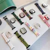 Colorful smart straps Braided Silicone Strap for Apple Watch Sport Bracelet 38mm 40mm 42mm 44mm foriwatch rainbow Band Series 6 SE 5 4 3 2