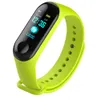 Montre-bracelet Fitness M3 écran couleur bracelets intelligents Bracelet de Sport activité en cours d'exécution Tracker fréquence cardiaque pour enfants hommes femmes heures de montre