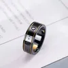 Bague unisexe pour hommes et femmes, bagues abeille, bijoux de créateur, cadeau, bague en céramique noire et blanche, accessoires de mode 258a