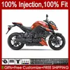 Carénages de moulage par injection pour KAWASAKI NINJA Z-1000 Z 1000 R 2010-2013 Ans Bodys 15No.31 Z-1000R Z1000 10 11 12 13 Z1000R 2010 2011 2012 2013 OEM Carrosserie stock orange