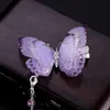 Haar Clips Barrettes 1 St Retro Hoofpieces Kleurrijke Kwastje Butterfly Hairclip Leuke haarspelden Chinese Meisjes Sieraden Accessoires XH