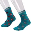 Personality Lips Toothbrush Men's and Women's Socks Mid-tube Cotton Sock Trendy Illustration Fashion2565