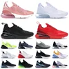 270 Herrkvinnor som kör utomhusskor 270-talsdesigner All Black White Navy Blue Photo Bule Cool Gray Bara Rose Pink Red Men Woman Sneakers Trainers Storlek 36-45