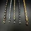 Hip Hop Tennis Loop Chain Fashionable Men Titanium Steel Necklace Jewelry Byzantine Imperial