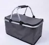 Portable Picnic Lunch Bag Ice Cooler Box Storage Travel Basket Cooler Cool Hamper Shopping Basket Bag Box SEA Ship DAP265