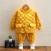 Kinder Baby Baumwolle Kleidung Set 2021 Neue Herbst Winter Jungen Mädchen Jacke Hosen 2Pcs Anzüge Kleinkind Mantel Lässig Sets