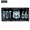 Route66 Metal Plate Mexico Tin Sign Vintage Wall Bar Pub Dads Rules Garage Kitchen Home Art Decor Håll Clam varning Storlek 30x15cm