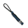 Nyckelringar vikingar Keychain för bilhandvävd överlevnad Paracord Rope avverkar onda nyckelringar män gåva avtagbar metallpunk chaineychains