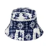 Höst och vinter New European And American Retro Classic Plush Bucket Hat Christmas Fisherman Hat