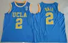 NCAA Koszulki do koszykówki Mężczyźni UCLA Bruins College Russell 0 Westbrook Lonzo 2 Ball Reggie 31 Miller 32 Walton 42 Love Top Quality