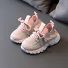 Toddler Girls Infant Shoes for 1 Year Kids Boys Fashion Breathable Flying Woven Sneakers Luxury Designer Baby Walking Shoes G1025