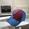 Luxury Letter Print Snapbacks Män Kvinnor Multicolor Hats Novelty Patchwork Par Hat Fashion Street Style Cap