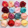 10cm Silk Peony Flower Whole 50pcs Artificial Rose Heads Bulk Flowers for Flower Wall Kissing Balls Wedding Supplies KB02 AA22282Q