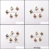 Metals Loose Beads Jewelry Zircon Pearl Pendant Double Hole Connector Pendants For Making Diy Necklaces Earrings Bracelets Aessories Wish Gi