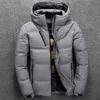 Manteau d'hiver pour hommes épais chaud blanc canard vers le bas Parkas veste hommes neige Parka veste pardessus coupe-vent à capuche chaud Parkas 210914