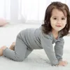 Girls Thickened Home Clothes with Warm Flannel Baby Pajamas Clothing Sets Shirt Pants Kids Leisure Wear 6M-3T 221 U2