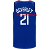 100% costurou Jersey de basquete Patrick Beverley Menina Custom Women Youth XS-6XL Basketball Jerseys