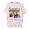 T-shirts pour hommes The Office Dunder Mifflin Dwight TV Show Scranton T-shirts Homme Marque Mens Vintage Coton Tshirt Unique Tops T-shirt surdimensionné