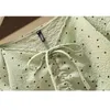 Drawstring Dot Tshirt Summer Plus Size 5XL Women V Necks Short Sleeves Summer New Fashion Thin Cozy Tops T14510X 210419